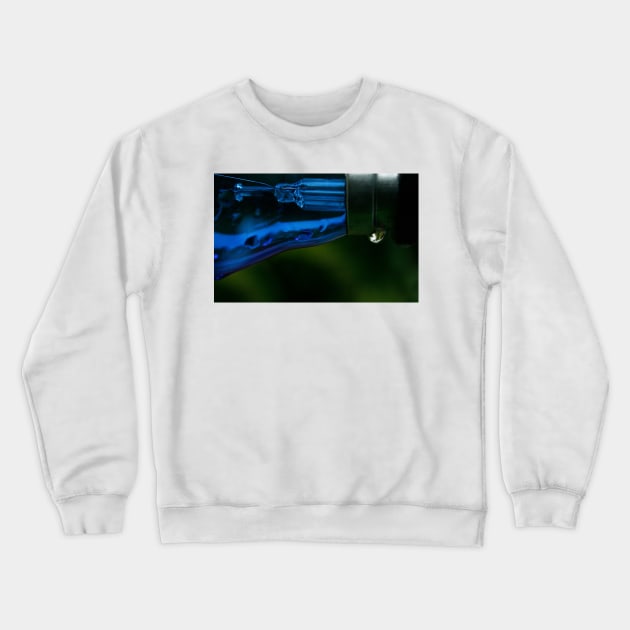 Blue bulb Crewneck Sweatshirt by micklyn